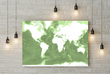 World Bathymetry Map (Greens)