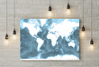 World Bathymetry Map (Blues)